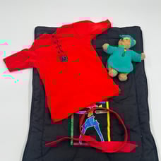 1995 Pleasant Company Slumber Shirt, Mini Bear And Bag Outfit