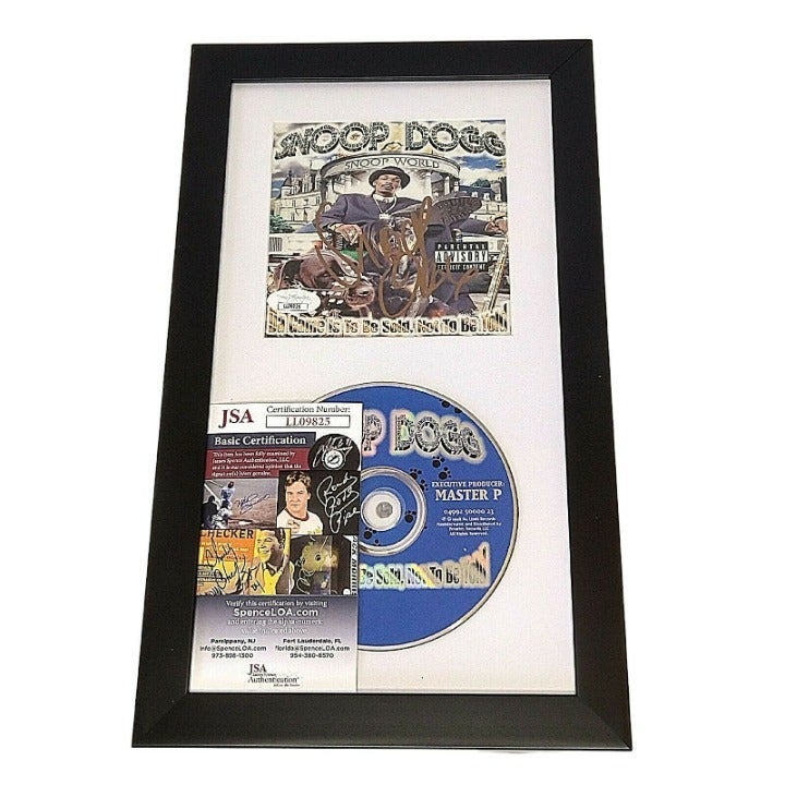 Snoop Dogg Signed Game Is To Be Sold Not Told CD Cover Framed JSA Autograph Cert