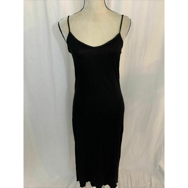 factory outlet online discount sale zara wb collection Womens Solid Black Tank Midi Slip Dress Medium Women factory outlet online discount sale zara wb collection Womens Solid Black Tank Midi Slip Dress Medium Women