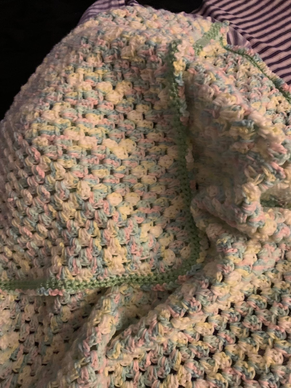 Infinite Granny-Square Pastel Baby Blank