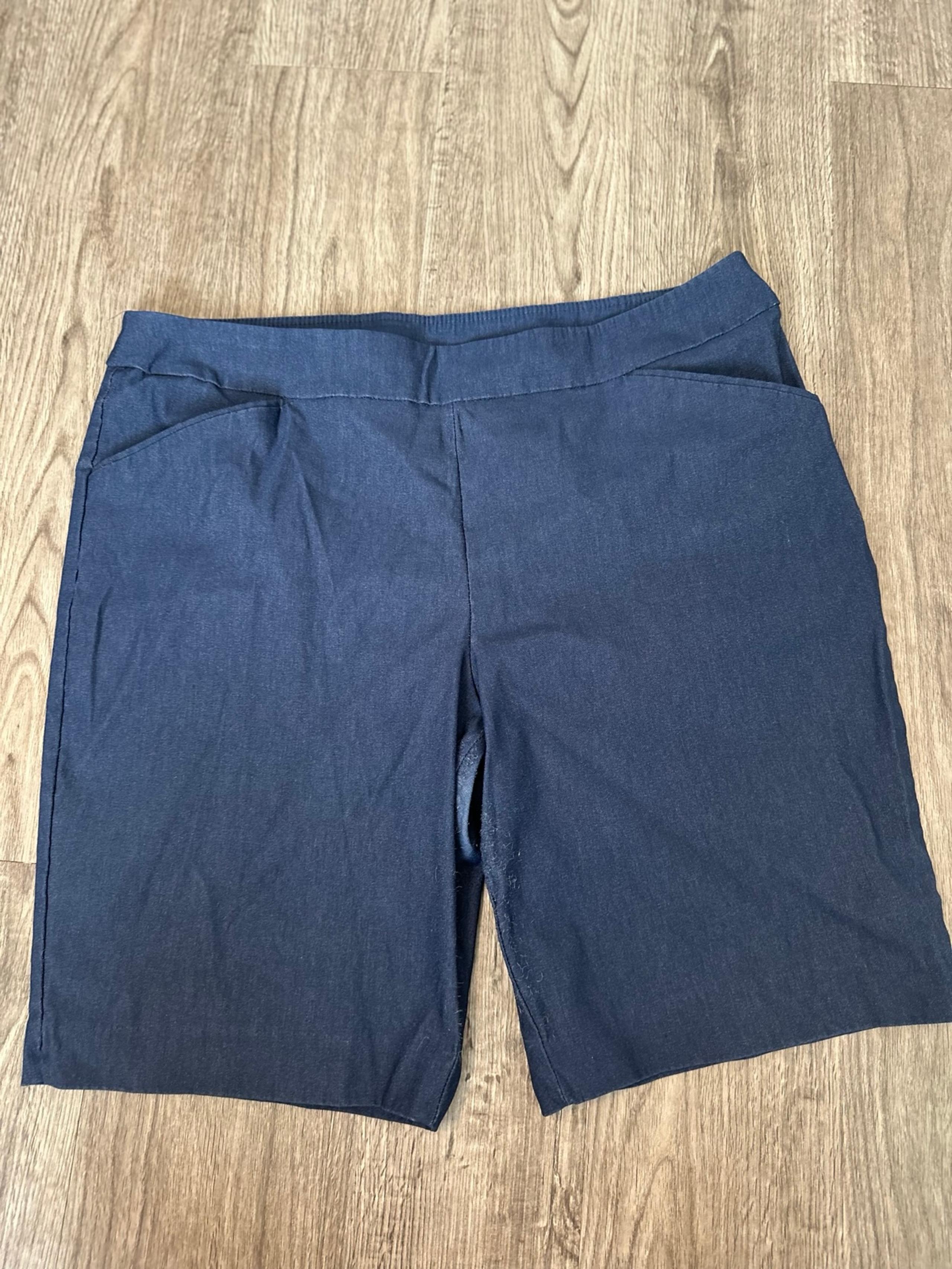 TIME AND TRU WOMEN PULL ON NAVY BLUE SHORTS XL