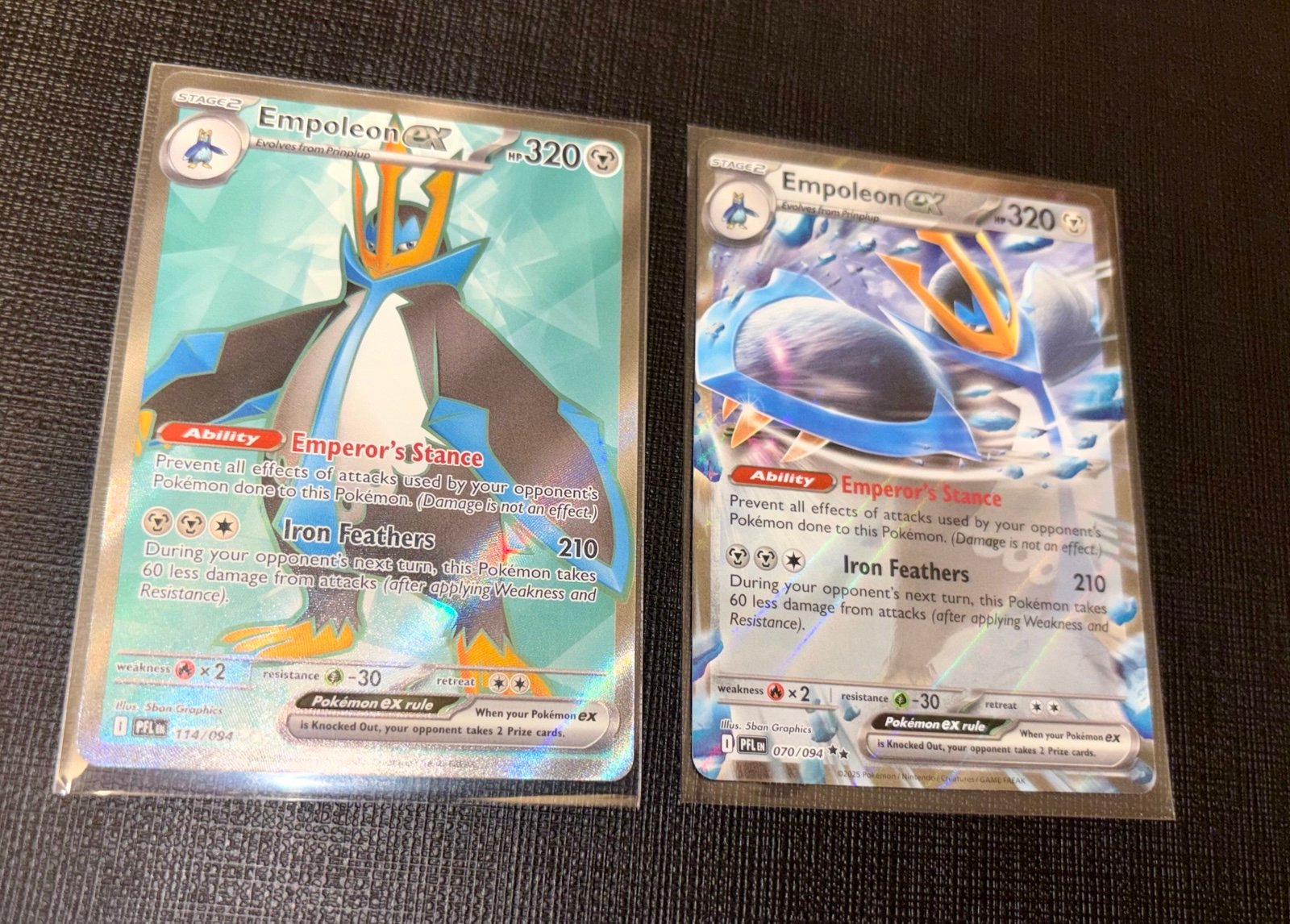 Empoleon ex Pokemon bundle (114 and 070) from Phantasmal Flames!