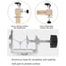 4-13.5'' Foldable Tablet Lazy Holder for Bed Universal Adjustable for Phone iPad