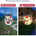 3pcs Outdoor Solar Lanterns Hanging Solar Lights Waterproof Solar Lights with De