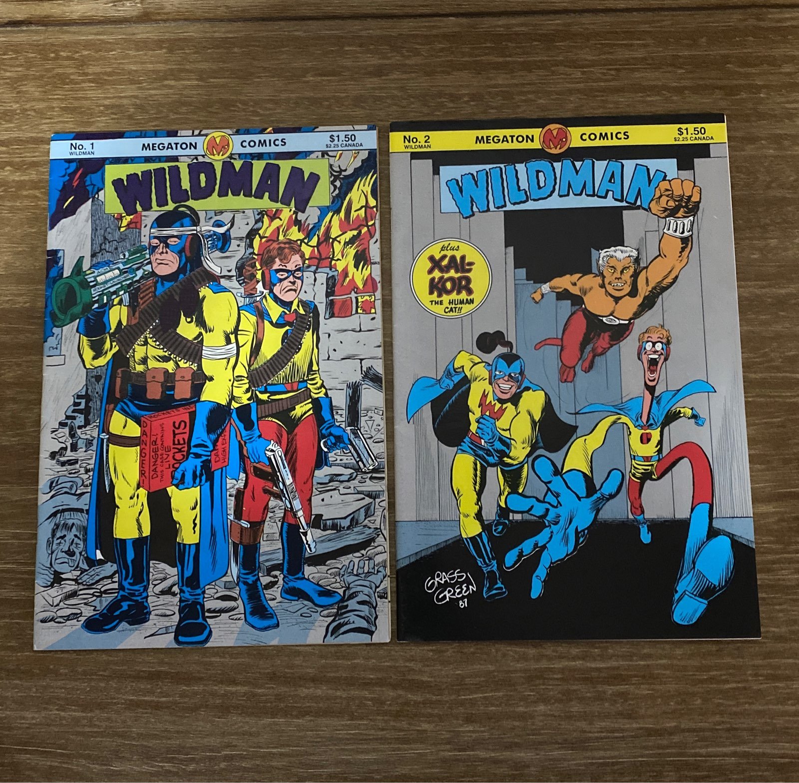 Wildman #1 & #2 - 1987 Rare Indie Comic