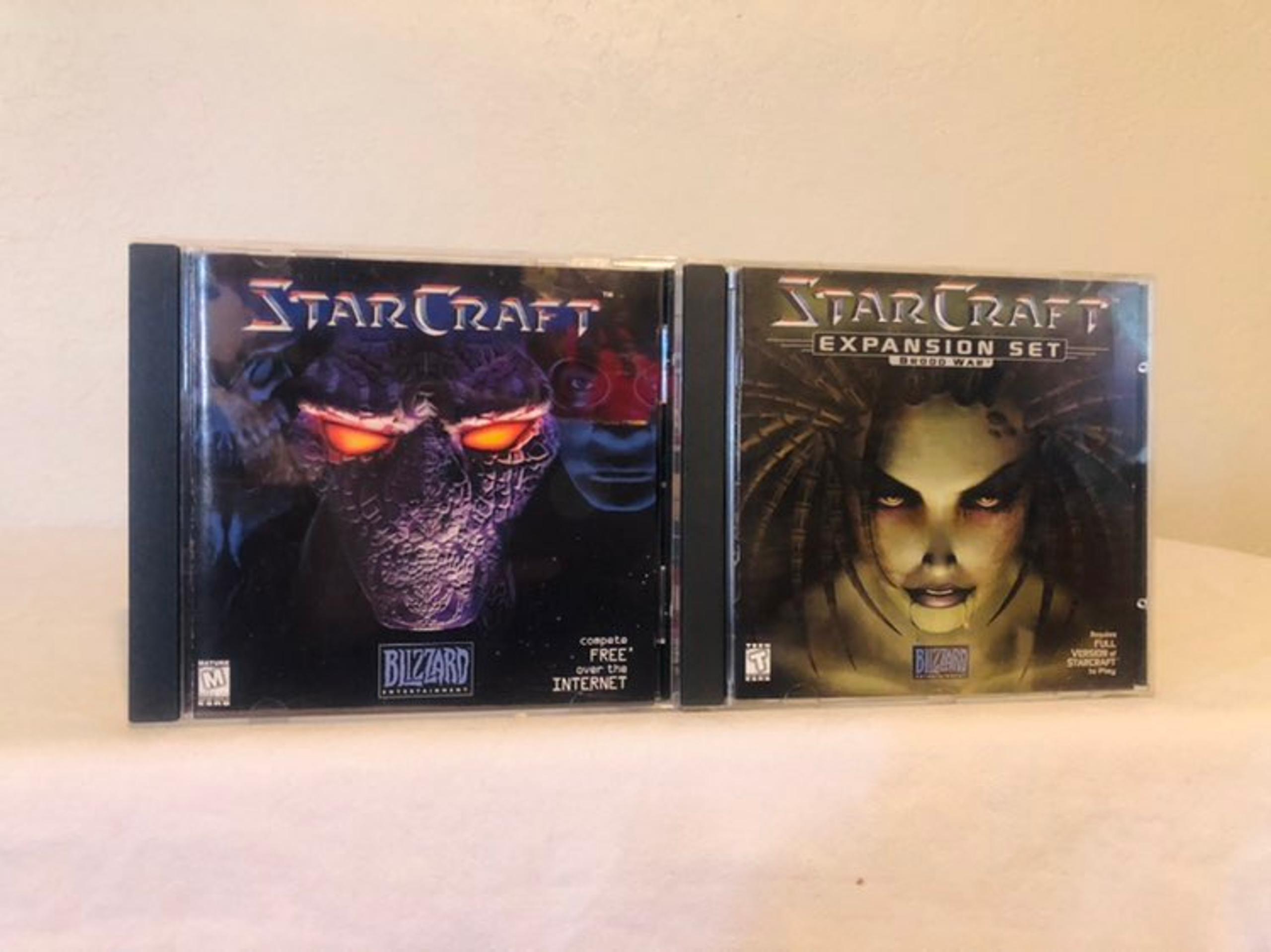 Starcraft: Brood War Expansion set / compete Free over the internet Disc. For PC