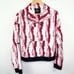 Koral White Pink Red Long Sleeve Windbreaker Jacket Women's Size Small S