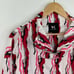 Koral White Pink Red Long Sleeve Windbreaker Jacket Women's Size Small S