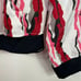 Koral White Pink Red Long Sleeve Windbreaker Jacket Women's Size Small S