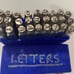 Vintage 28 Piece Letters Metal Punch Stamping Kit