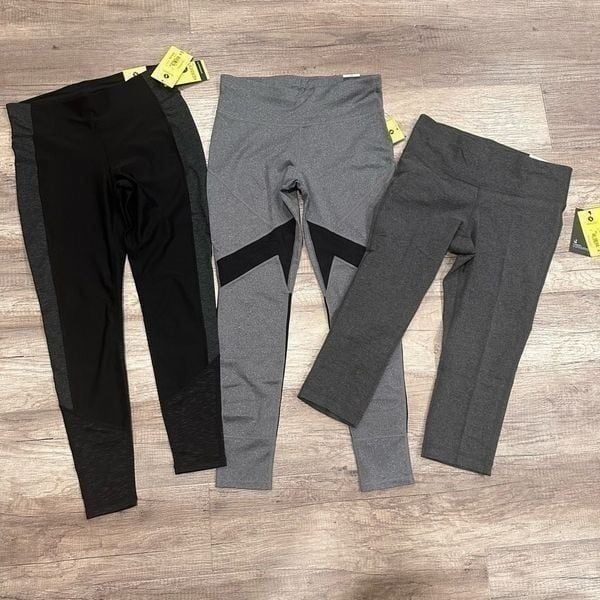 NWT 3 Pair Xersion High-Rise Legging Full Length Compression Performance Medium