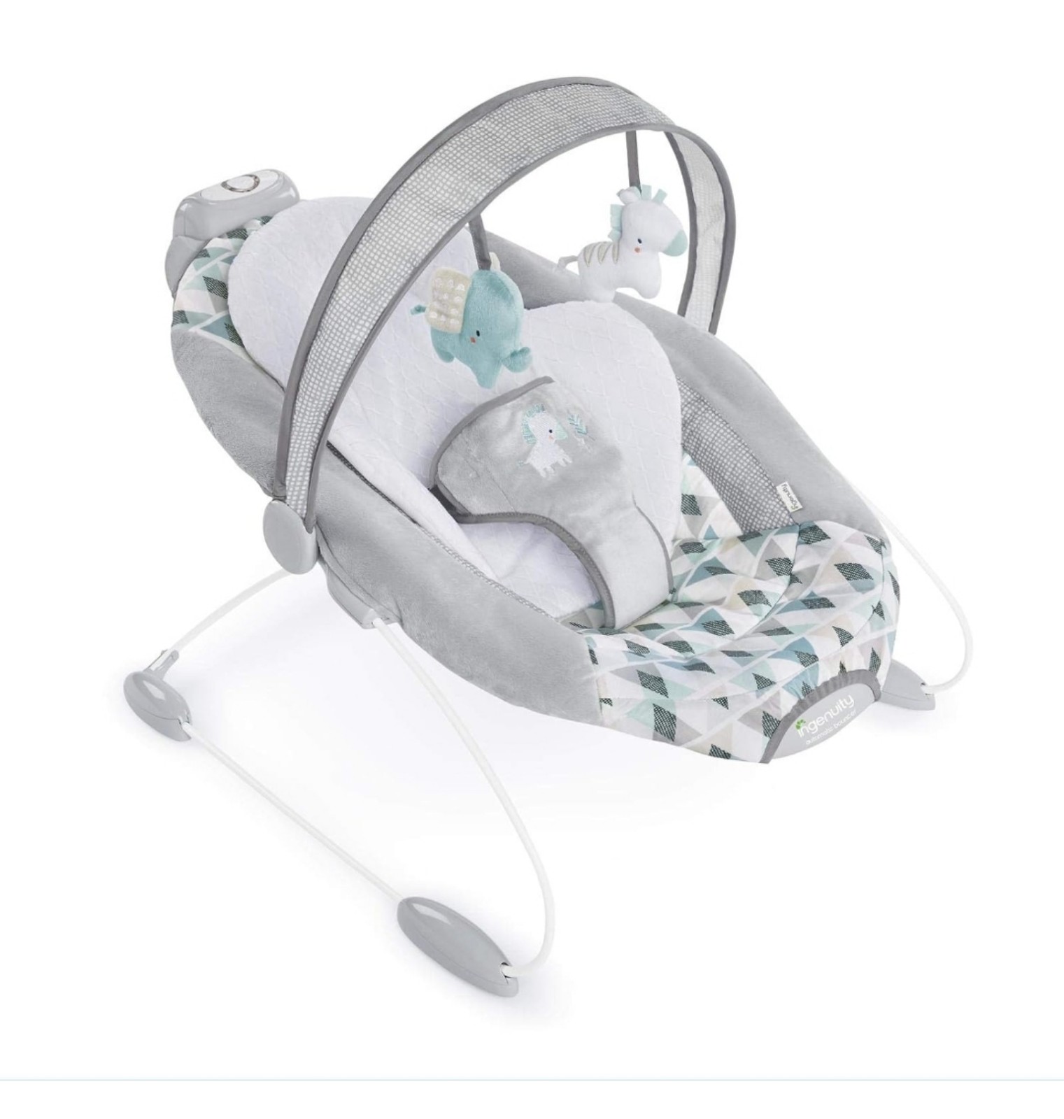 Ingenuity SmartBounce Automatic Baby Bouncer Seat with Music, Nature Sounds