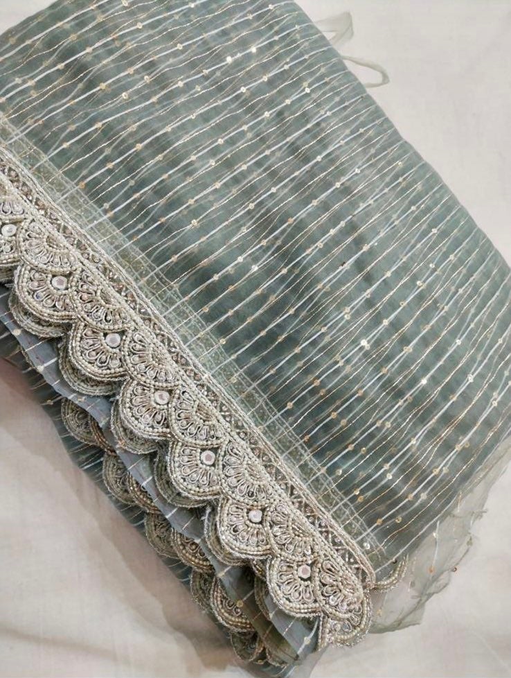 DESIGNER ORGANZA SAREE