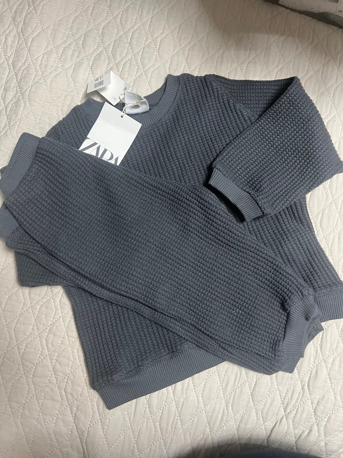 Zara new waffle set sz 12-18 m