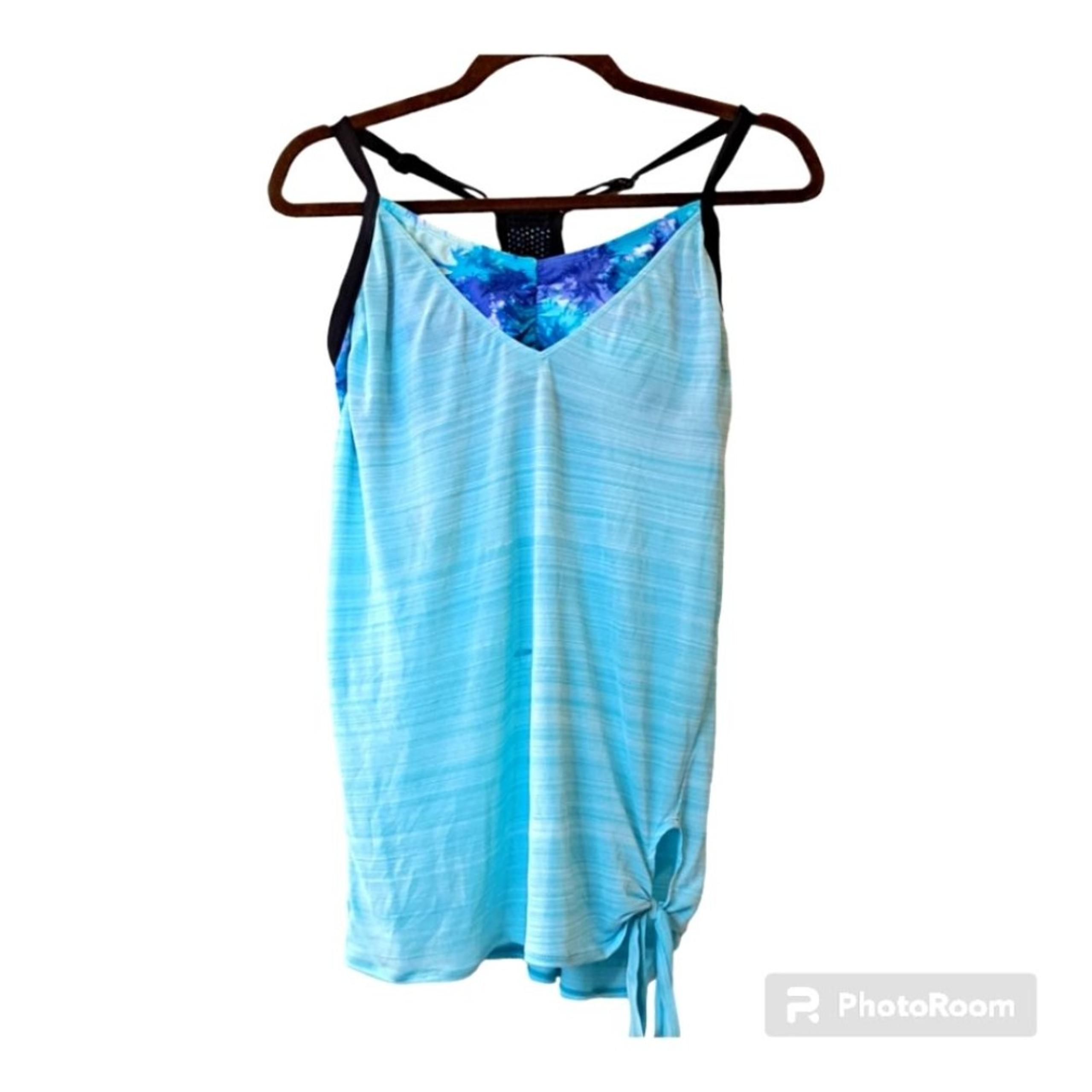 Women’s ZeroXposur Ruched UPF 30+ Tankini Top w/ FLAW size S(8) NWOT