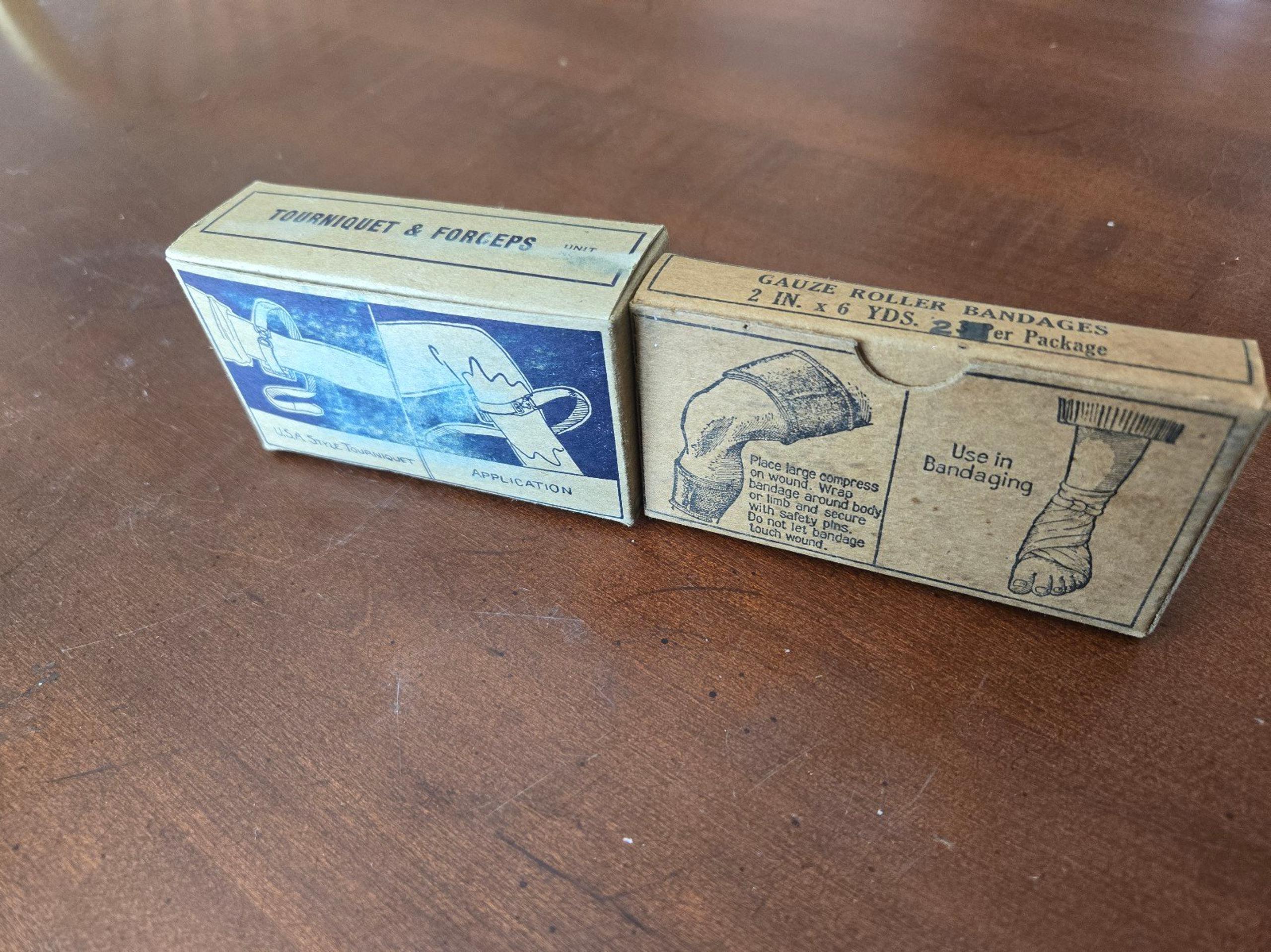 Vintage medical items Red Cross