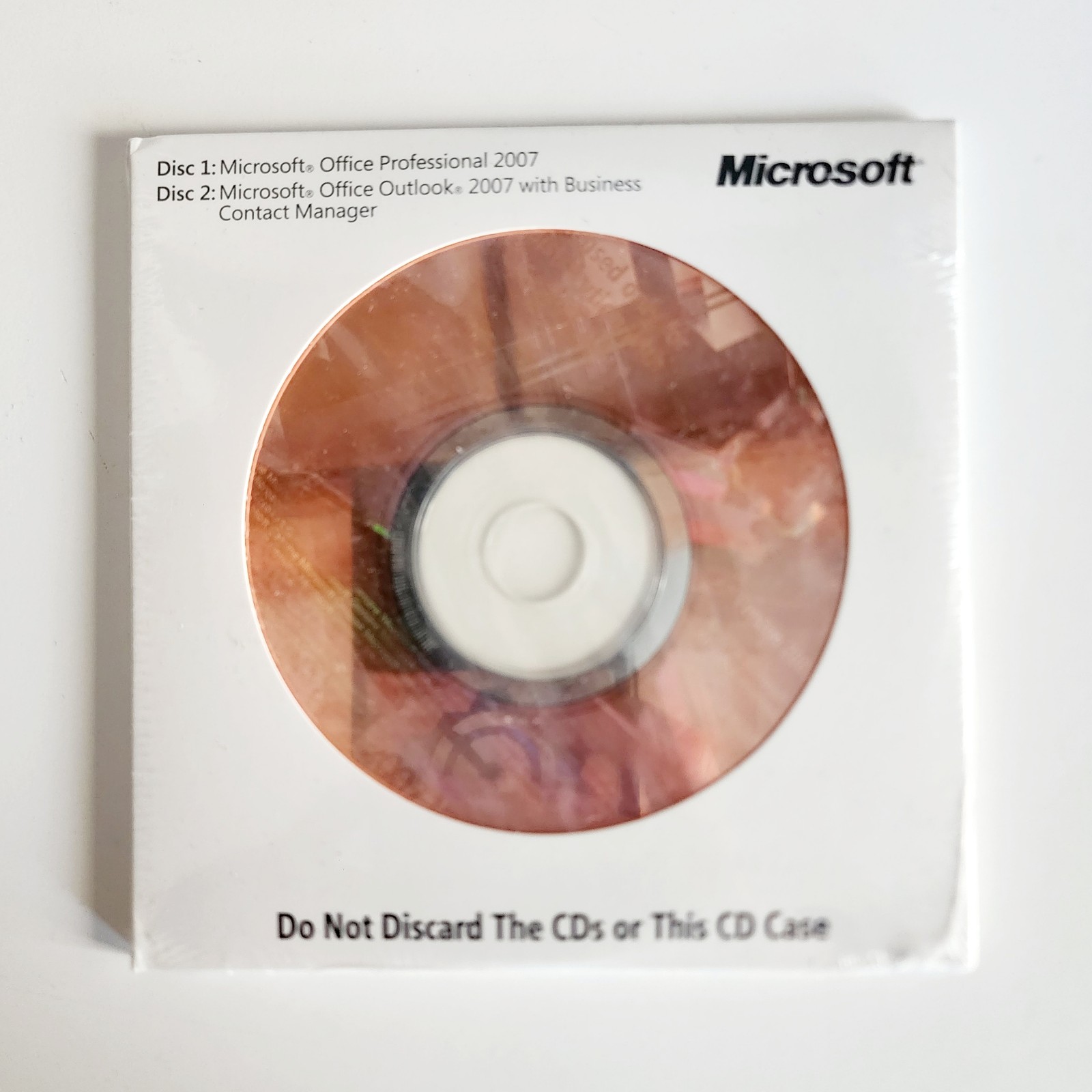 Microsoft Office 2007 Professional & Outlook w/ Business Contact Manager Sealed