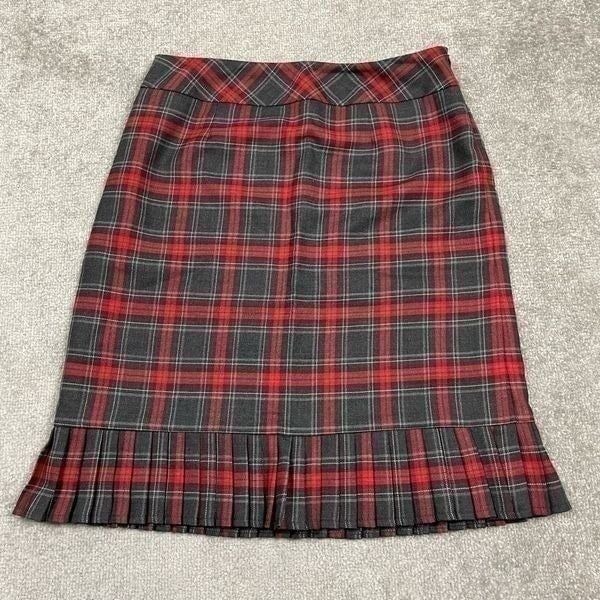 Vintage Pendleton Women’s Size 10 Red Black Buffalo Plaid Knee Length Skirt