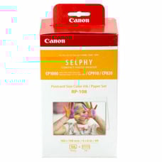 Canon RP-108 4x6 Paper/Ink, 108 Sheets fits SELPHY CP820, CP910, CP1200, CP1300