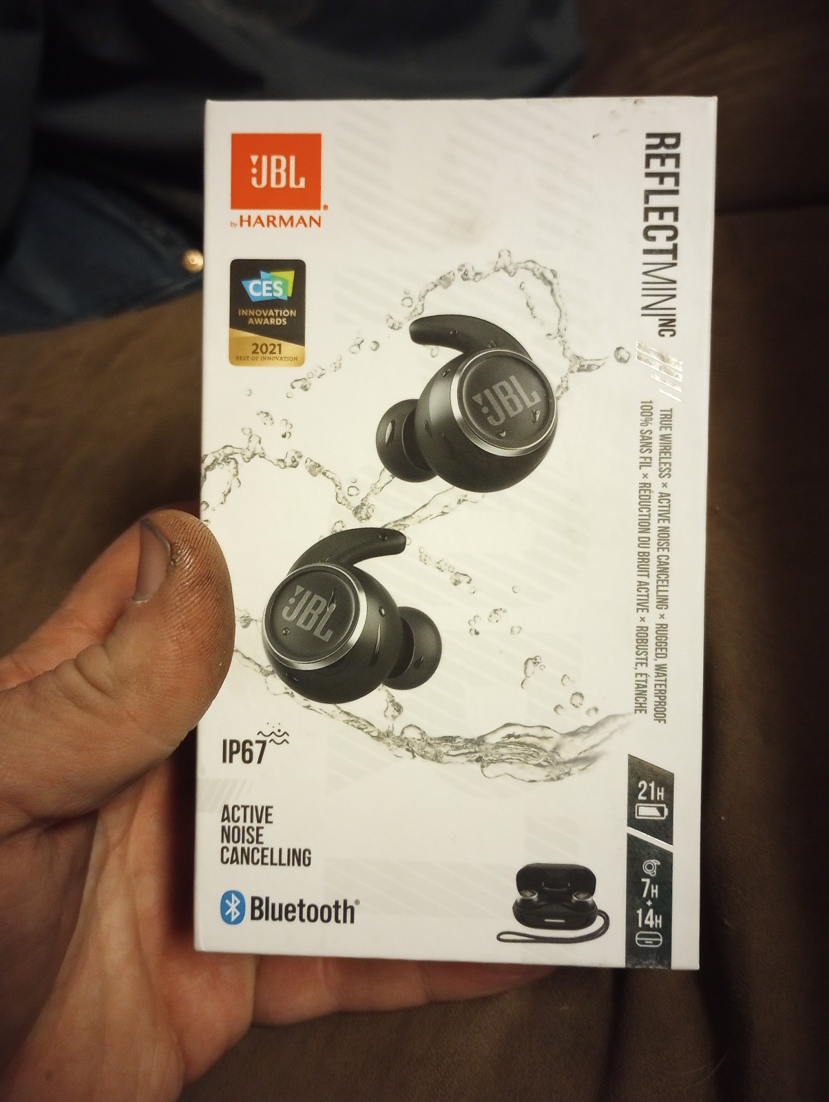 JBL White Reflect Mini NC Wireless Headphones