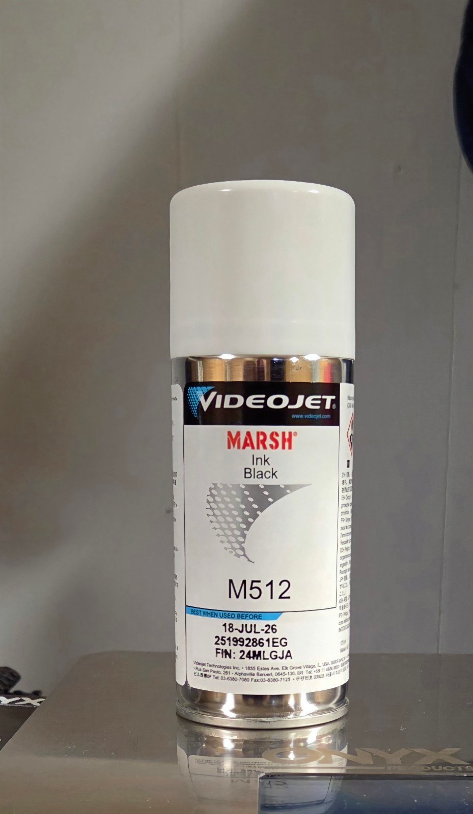 VideoJet M512 Ink, Black, Exp July 26 Great Deal! Fast Shipping!