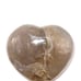 Large Blue Rose Quartz Puffy Heart - Lots of rainbows!