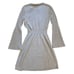Theory Sweater Dress Women's XS P Grey Cashmere Bell Sleeve Mini Cozy Soft