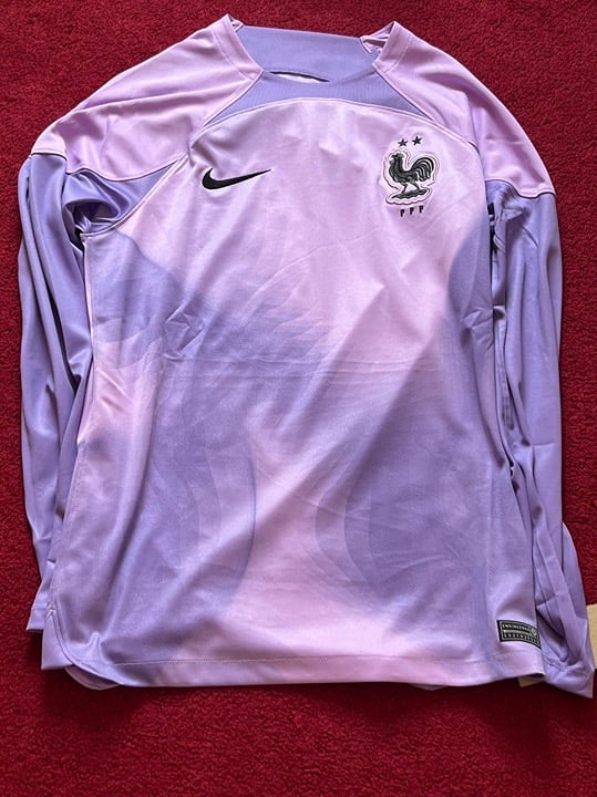 Nike FFF France 22/23 Stadium Goalie Soccer Jersey- Size Men Medium