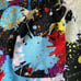 FRESH PRINTS OF BEL-AIR Mens Paint Splatter Print Jogger 90s Fashion Size L