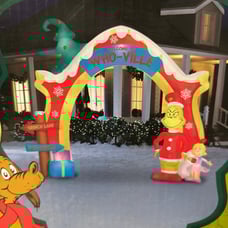 Welcome to Who Ville Grinch inflatable