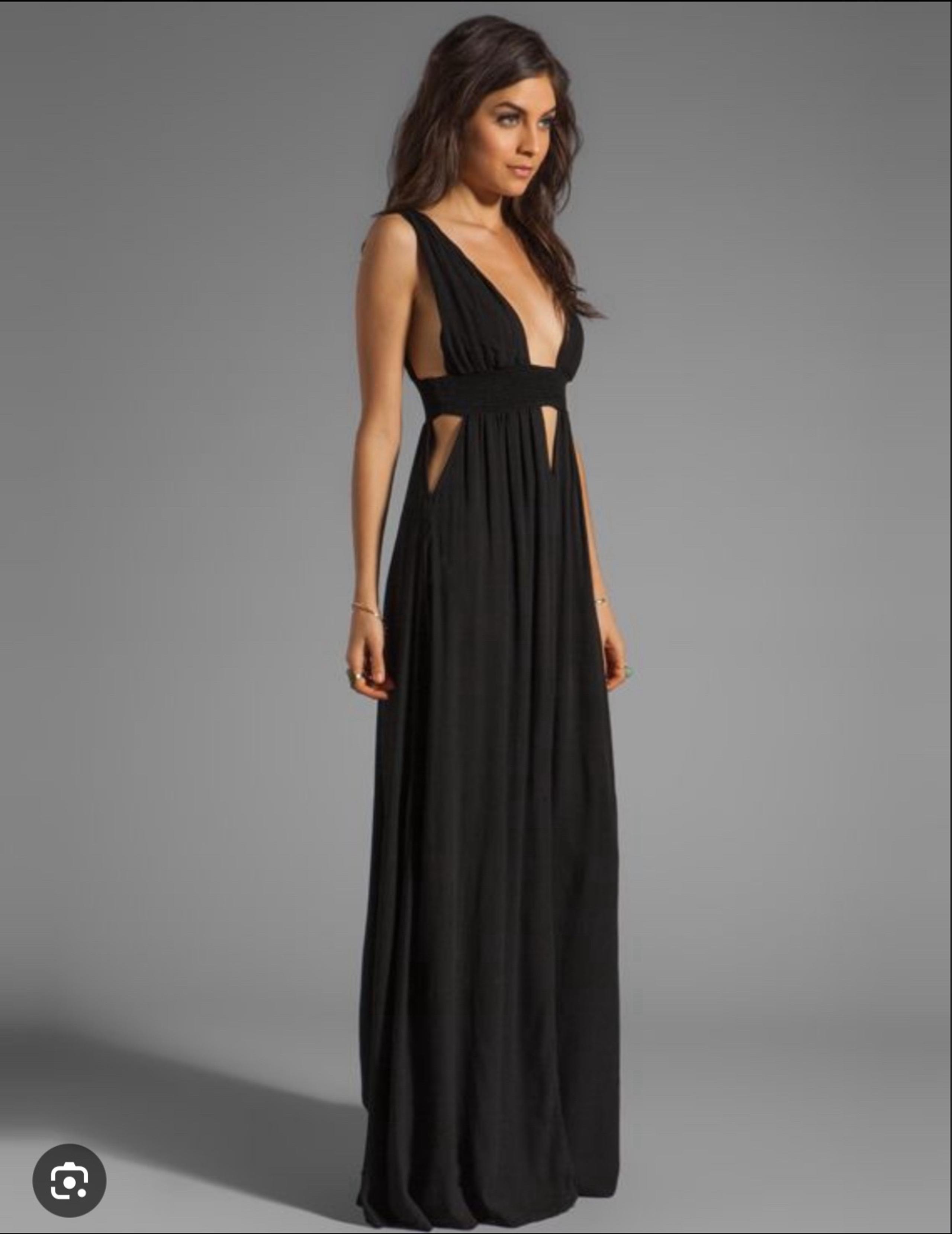 REVOLVE Indah Anjeli Empire Maxi Dress in Black