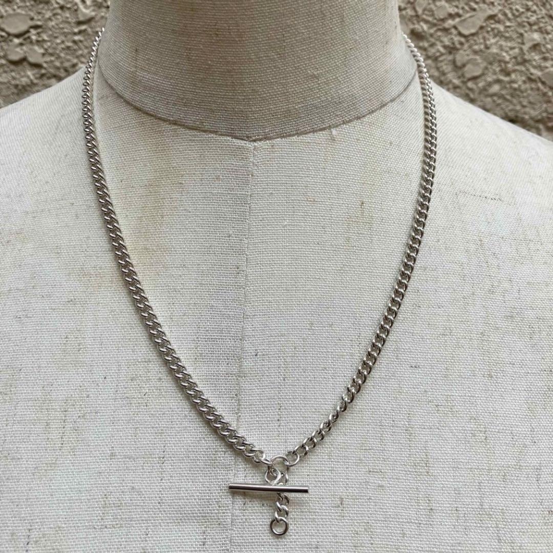 SILVER925 T BAR NECKLACE / Silver / Necklace