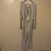 Free People This is your Sunday Black & Beige Striped Open Back Jumpsuit XS