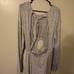 Free People This is your Sunday Black & Beige Striped Open Back Jumpsuit XS