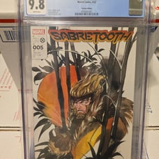 Graded Comic. 9.8 CGC Sabertooth #5