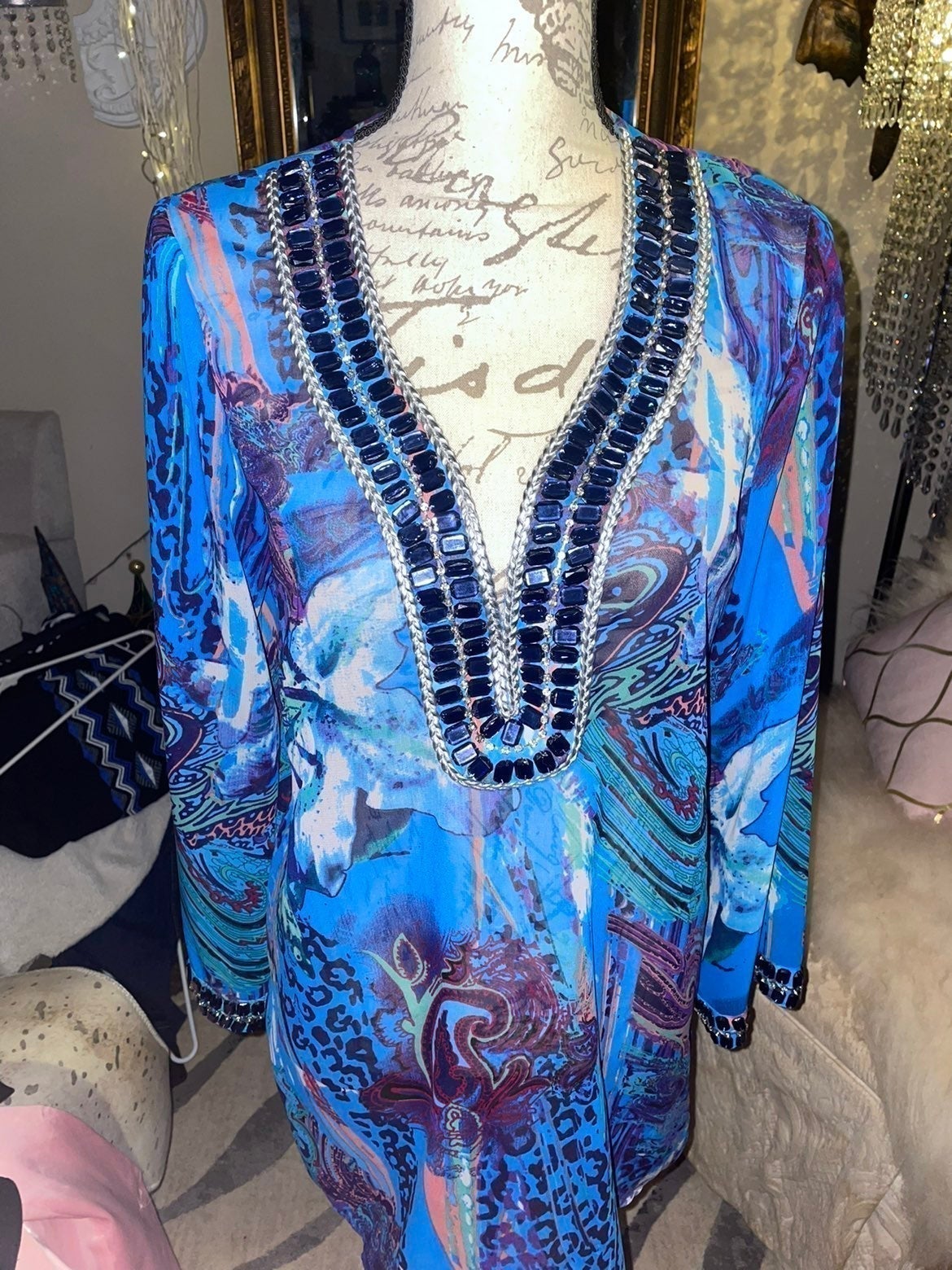 ADRIENNE VITTANDINI V-neck cover up