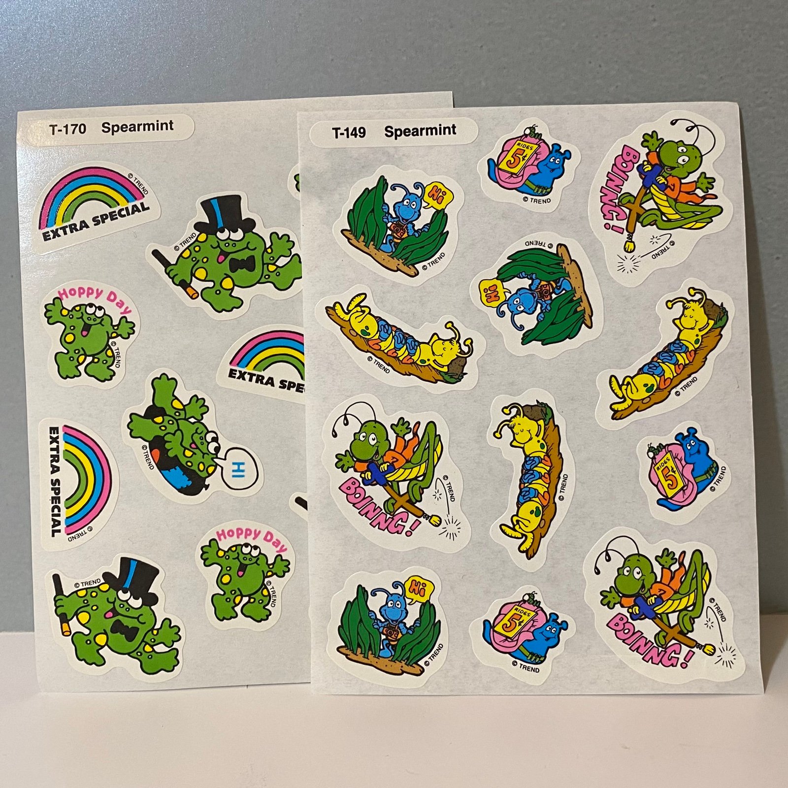 Vintage Trend Scratch & Sniff Spearmint Stickers