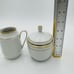 Hutschenreuter Luxor Germany Porcelain 3106 Creamer & Sugar White Gold Trim Rare