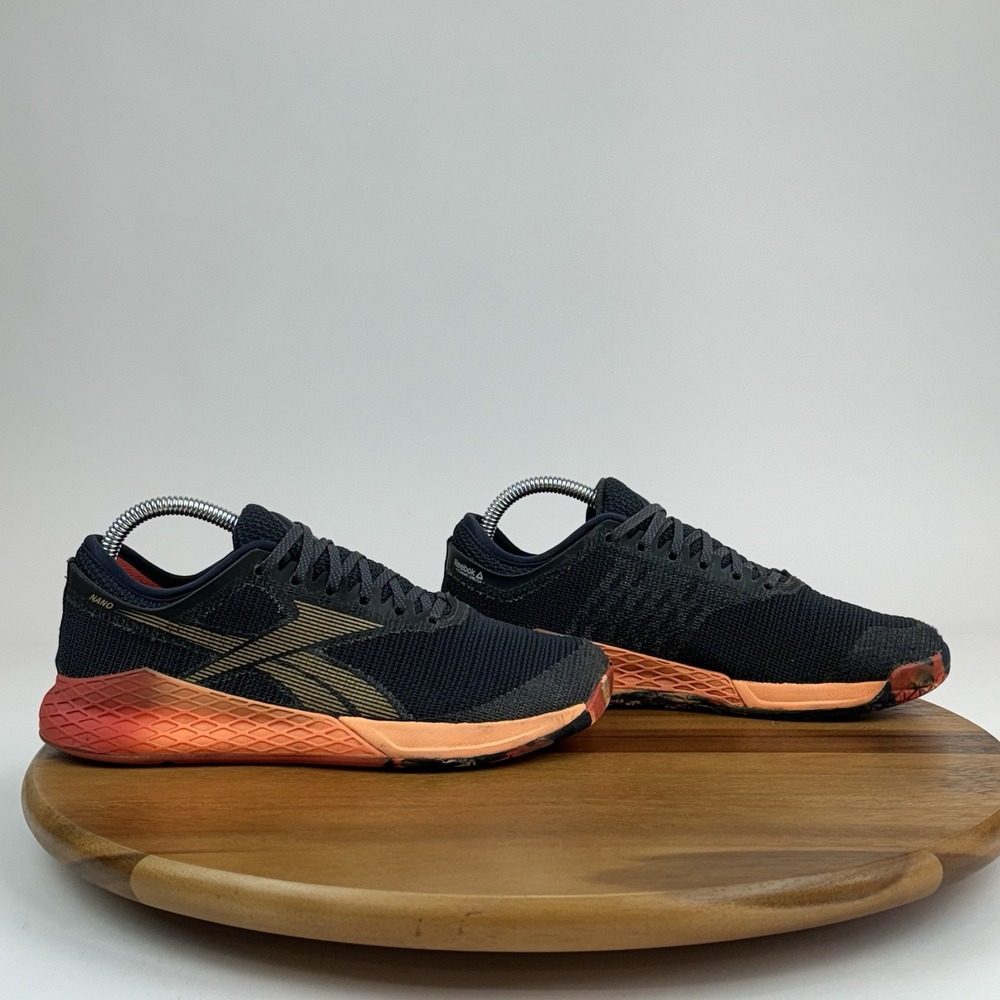 Womens Reebok Nano 9 Navy Blue Athletic Crossfit Trainer Sneakers Shoes Size 7.5