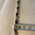 cabochon amethyst and pearl sterling silver bracelet