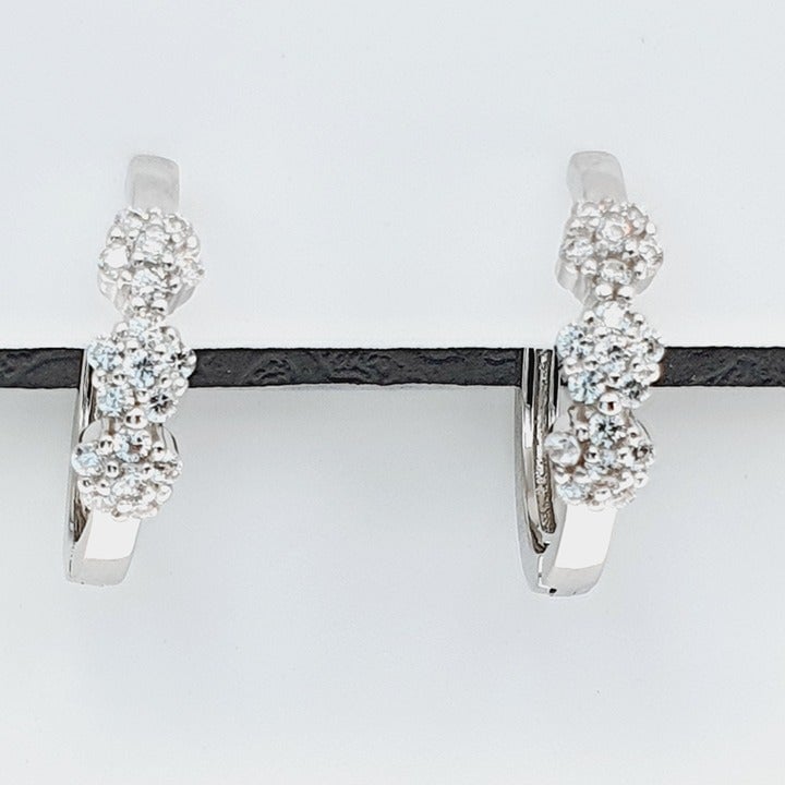 925 sterling silver luxury CZ earrings for women/girls, Best for gift, RJUS2189