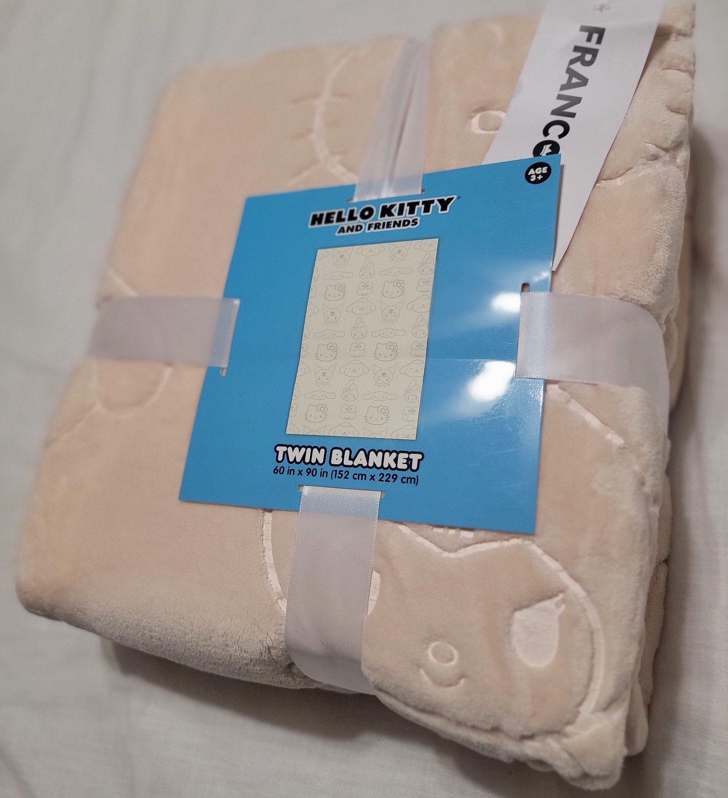 Hello kitty and Friends embossed blanket,  twin size