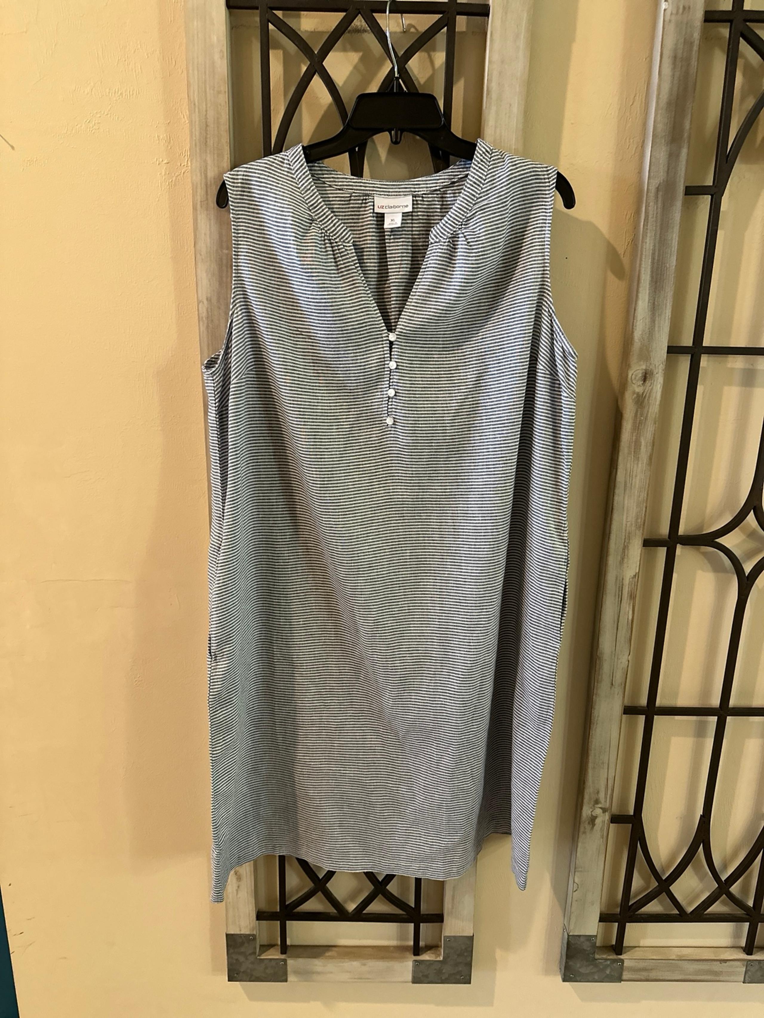 Liz Claiborne Sleeveless Linen & Cotton Dress size XL