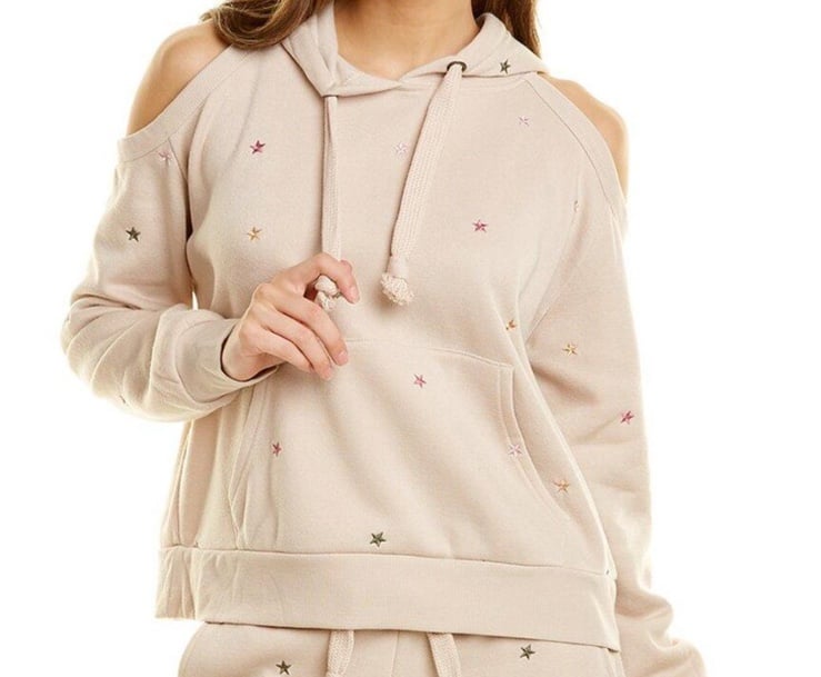 Vintage Havana Off Shoulder Hoodie