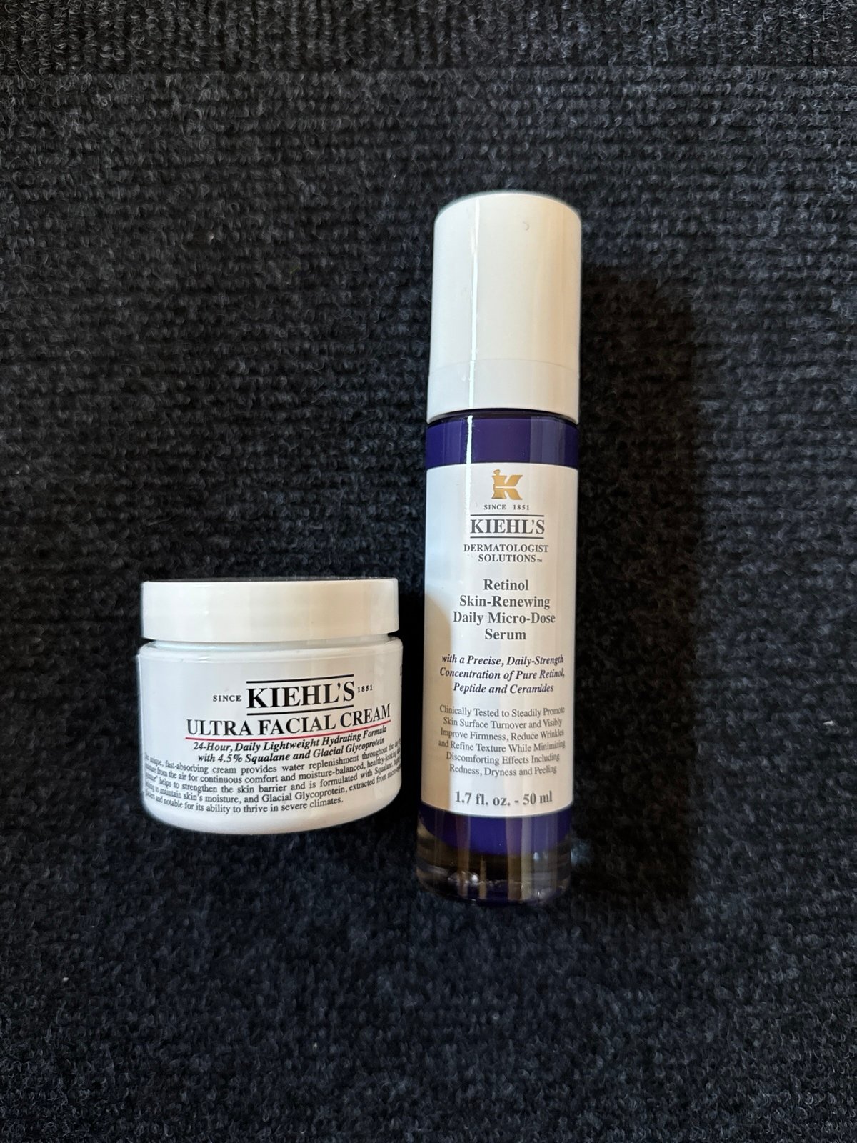 Kiehl’s Retinol Skin-Renewing Daily Micro-Dose Serum + Ultra Facial Cream