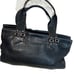 Cole Haan Women's Pebbled Leather Satchel Magnetic Zipper Bag Stitching Large