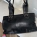 Cole Haan Women's Pebbled Leather Satchel Magnetic Zipper Bag Stitching Large