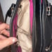 Cole Haan Women's Pebbled Leather Satchel Magnetic Zipper Bag Stitching Large
