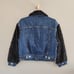 Dear John Shearling Trucker Dark Wash Denim Sherpa Jacket