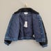 Dear John Shearling Trucker Dark Wash Denim Sherpa Jacket